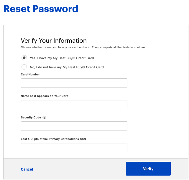 Bestbuy Reward Zone Mastercard Login Password 