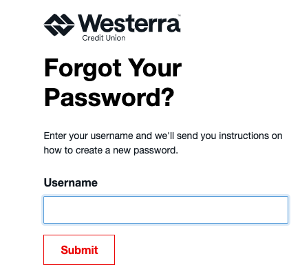 Westerra Credit Union Password 