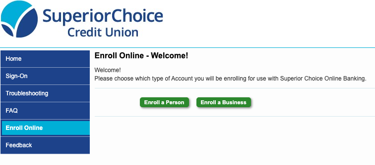 Superior Choice Credit Union enroll