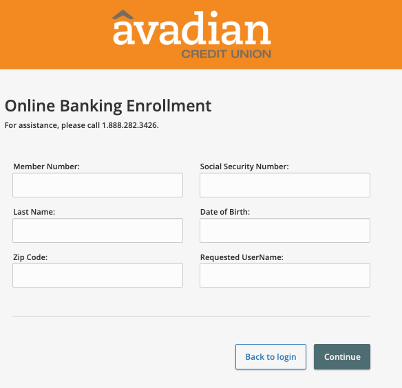 Avadian Credit Union Account